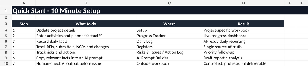 AI Construction Site Copilot corrected Quick Start guide